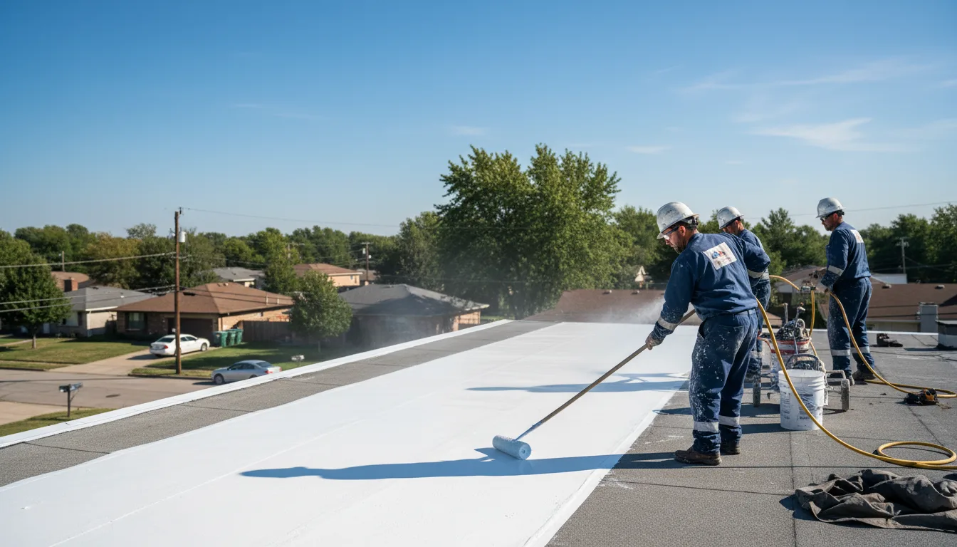 Commercial roof coating in Bucks, AL near me